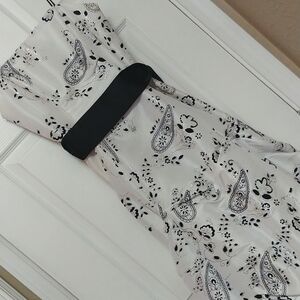 Morgan & Co Paisley Spaghetti Strap Prom Dress 5/6
